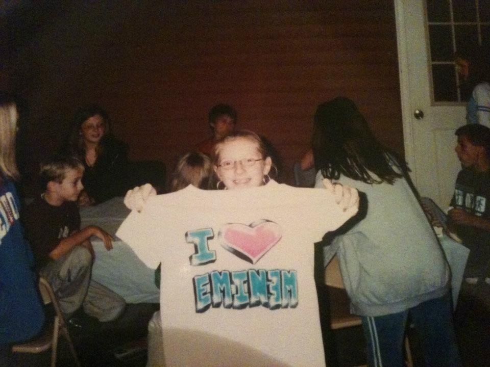 as you can tell at a young age, i HAD to have my airbrushed tee.