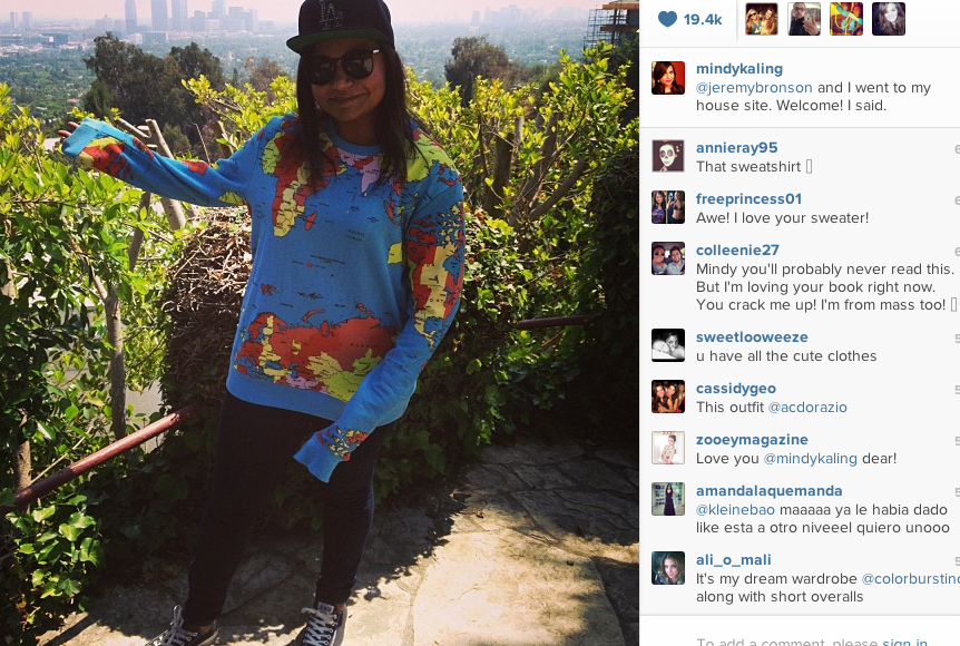 Just look at those sneaks and WHERE DID SHE GET THAT SWEATSHIRT