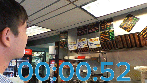 In the amount of time it took you to pick a chicken avocado wrap - the average human produced .0001 gallons of sweat. Relax.