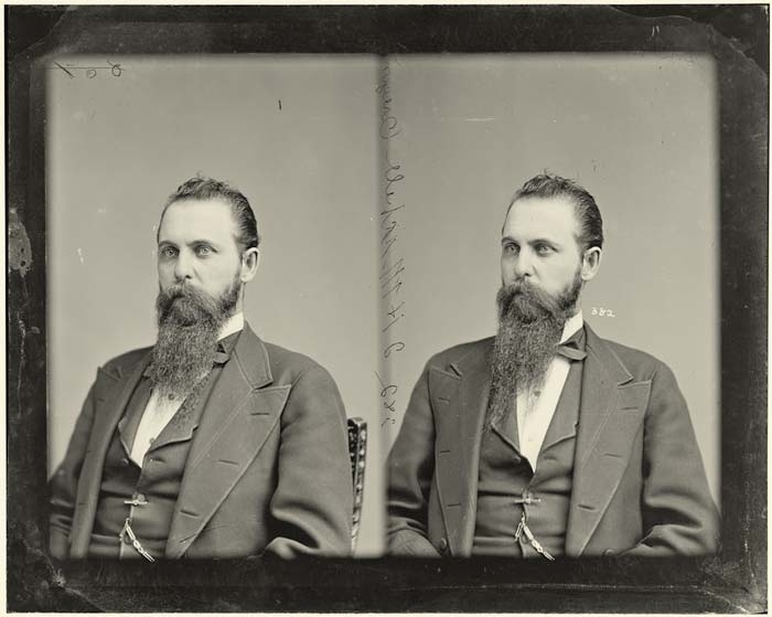 Oregon's Republican U.S. Senator John Mitchell in 1885.