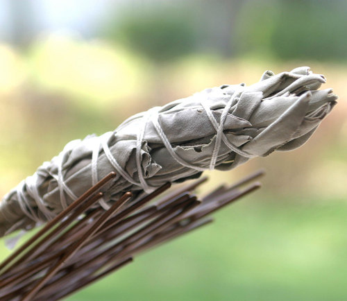 Add bundles of sage to a campfire to keep mosquitoes away.