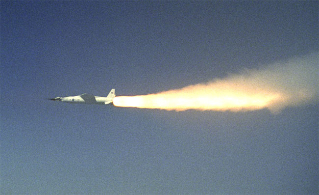 The X-43A Scramjet can reach a speed of more than 7,000 miles per hour, nine times faster than the speed of sound.