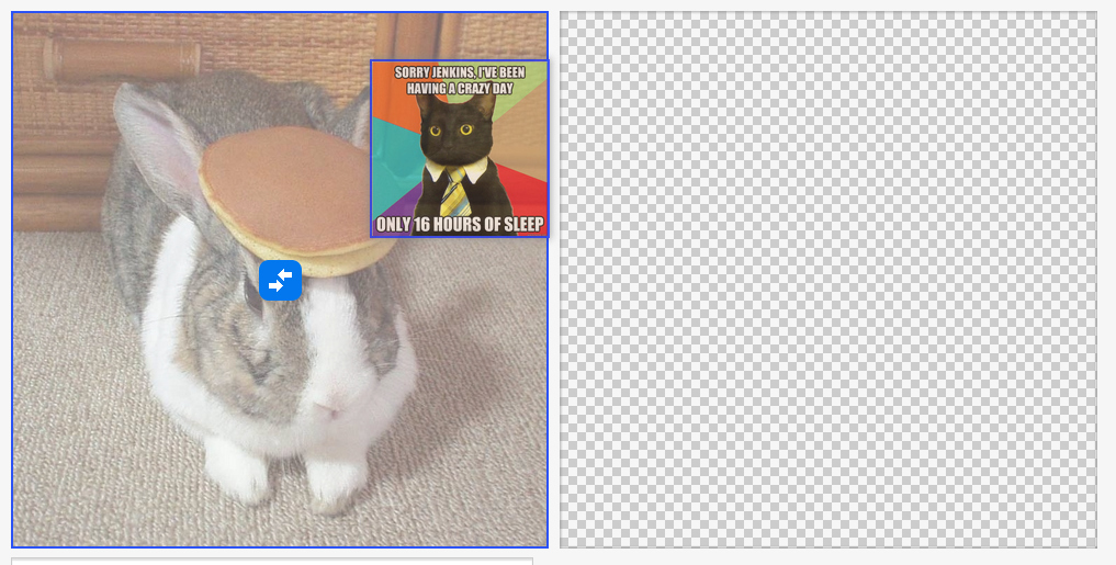 If you want to swap the position of images in the photo row, click and hold until the image you want to move shrinks down to a thumbnail size. When you drag the small thumbnail over a different cell of the Photo Row, the "switch" icon will appear on the target position. Let go and the photos will swap places.