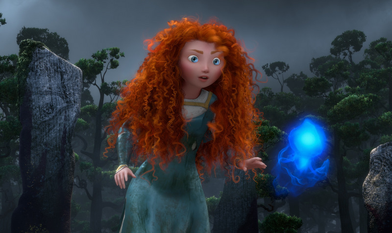In the movie, Merida discovers magic and accidentally turns her mother into a bear. Other inanimate objects come to life, too.