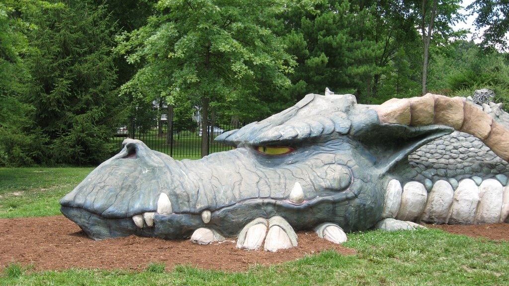 Carbondale, Ill., houses a one-of-a-kind community park filled with dragons and castles and wizards (oh my!). The 3.5-acre site is dedicated to Jeremy Rochman, a D&D fanatic who died in a car accident. If you've ever needed a good location to LARP (live-action role-play, for you normies), this would be the place!