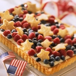 12 servingsThere is nothing as beautiful as a tart which sparkles of cookie dough stars! Cookie dough is sure to be a winner this Fourth of July (and every other)!