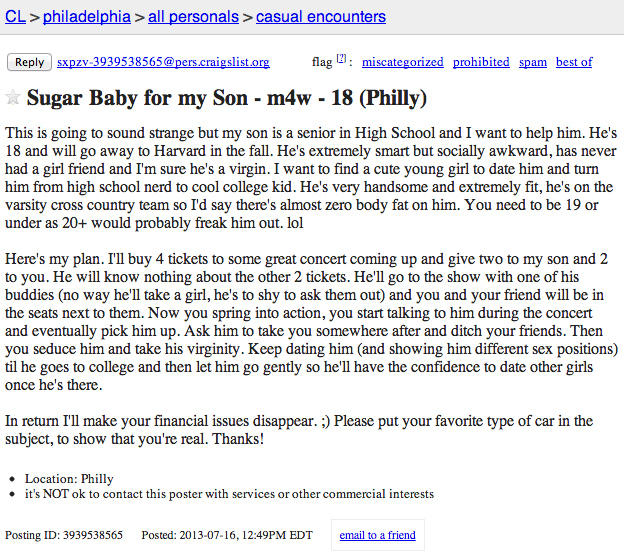 Creepiest mom ever.