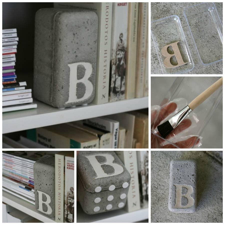 Lovely Diy Bookends To Adorn Your Shelves