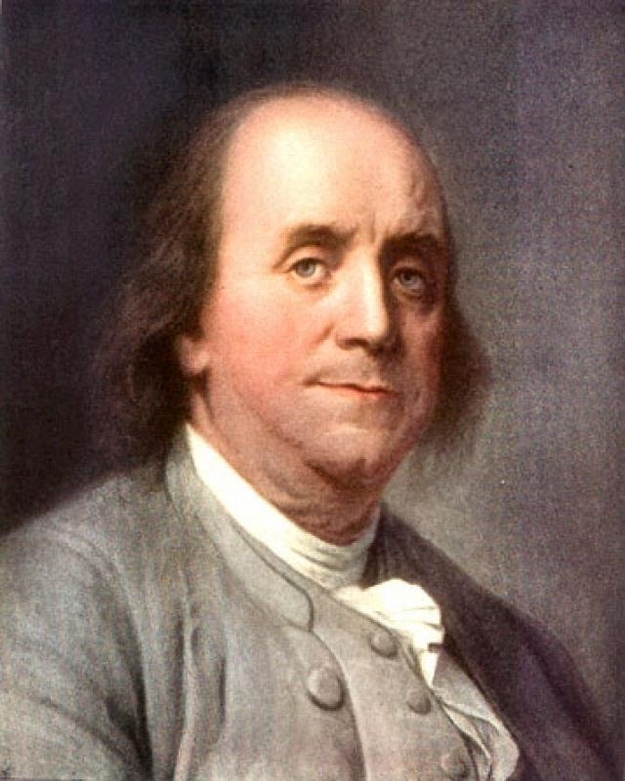 This favorite founding father ran away from home in Boston at age 17. He took a boat to New York City, and then walked all the way to Philadelphia. Once there he lived on the streets until he was taken in by his future wife's family.