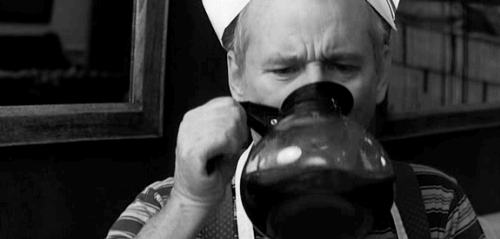 You still drink it anyway because you stopped tasting anything that wasn't your tears.