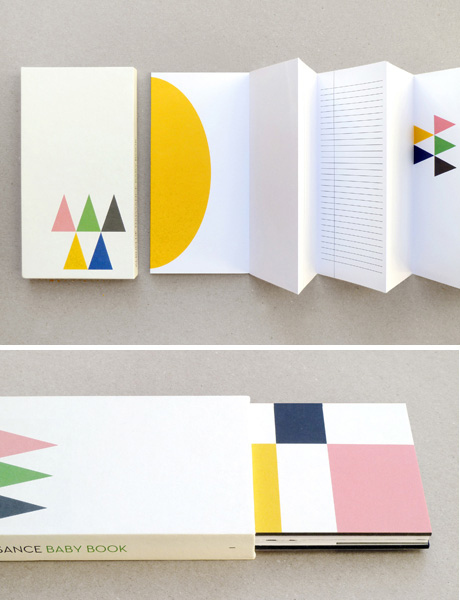 The most well-designed baby log book for the meticulous parent, featuring "plenty of room for notes, pictures, footprints & remnants of your loved ones lunch." £16.50 from Present and Correct.