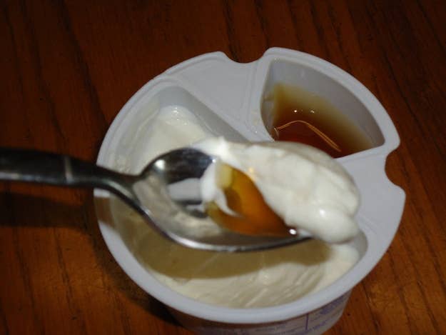 Chances are you&#x27;ve been scooping the toppings with your spoon onto the yogurt.
