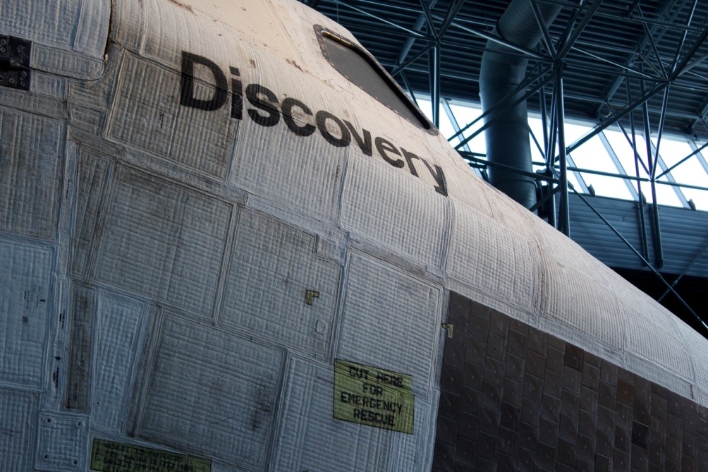 The one is at the Smithsonian's Steven F. Udvar-Hazy Center, located outside of DC. You can also see one at the California Science Center in Los Angeles, the Kennedy Space Center in Florida, and the Intrepid Sea, Air and Space Museum in New York City.