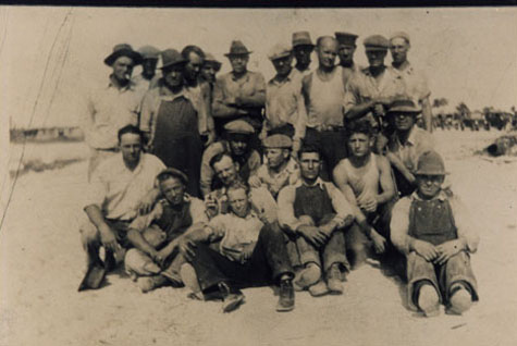 Andrej Warhola (lower right) with co-workers, late 1930s. (The Andy Warhol Museum, Pittsburgh; Founding Collection, Contribution The Andy Warhol Foundation for the Visual Arts, Inc.)