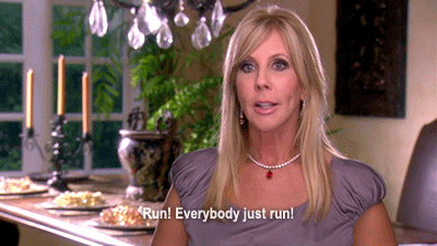 But really, it is. They are unpredictable, long, strenuous, and potentially dangerous. Andy Cohen feeds fuel to the fire and sometimes feels the heat for it (remember when Teresa Giudice threw up like a rag doll). There is nothing more enticing to a Bravo addict than a Real Housewives Reunion.