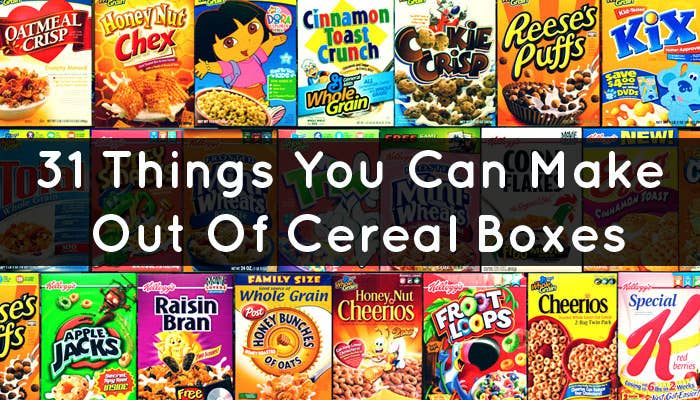 31 Things You Can Make Out Of Cereal Boxes