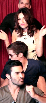 Look at them, all smiles and goofieness and not bleeding angst.