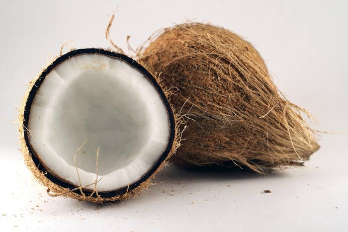 Coconuts have a zillion beneficial properties, and some of those are really handy when you're pregnant. Coconut water has tons of potassium, prevents dehydration, and is loaded with electrolytes. All things you'll need while pregnant. And coconut oil can help with stretch marks and boost your baby's immune system.