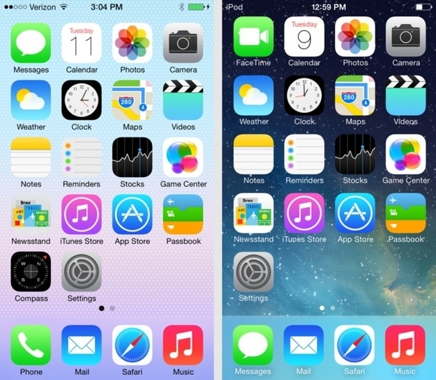 ios7 home screen