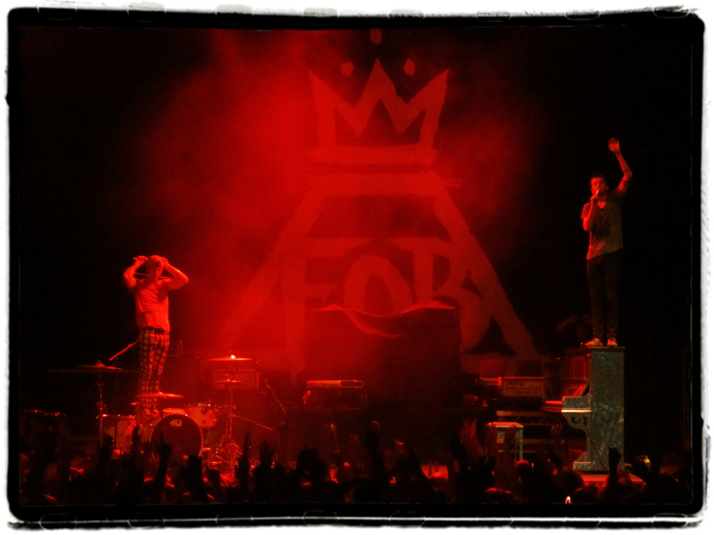 Here they are supporting Fall Out Boy. They've toured with Walk The Moon, and they're touring with Paramore in January.