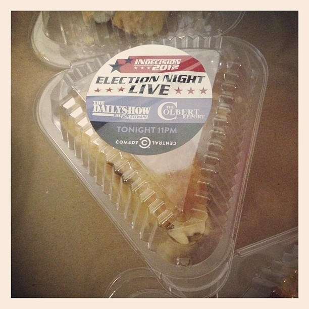 Comedy Central donated 11,000 slices of Election Night pie.