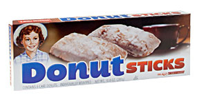 The honey buns are a little heavy though. You could just eat a million of these powdered sugar sticks instead.