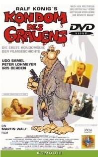 A search for "Condom" turns up this bizarre German movie poster.