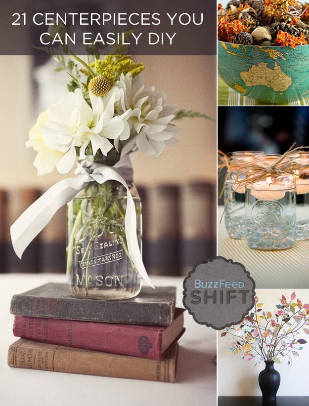 21 Centerpieces You Can Easily Diy, What Can Be Used For A Table Centerpiece