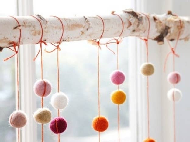 Or hang pretty colorful decorations for a birthday party.
