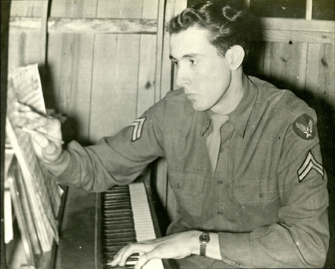 Dropped out of one of the most prestigious music colleges in the world to serve his country in WWII. He was involved in the liberation of one of the concentration camps in Southern Germany. And when he returned home, he decided to give the whole music act another go.