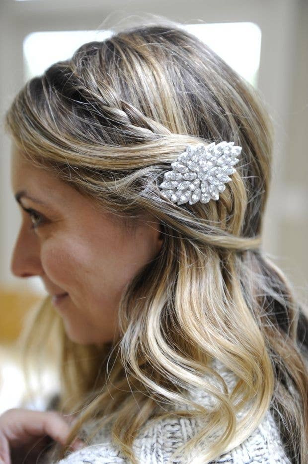 You can get the hair clip from ShopBop.
