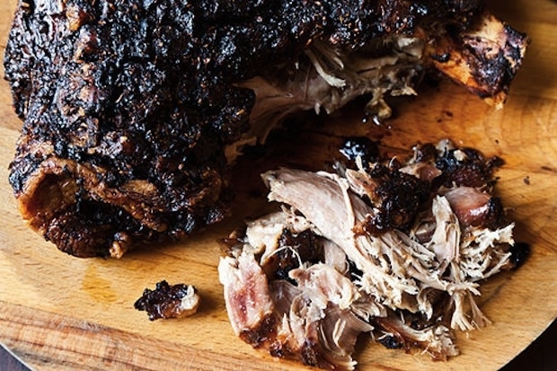 "Slow and low" wins the race where pork is concerned. The recipe calls for Matilda Belgian ale made by Goose Island; any kind of malty, fruit ale will be great.