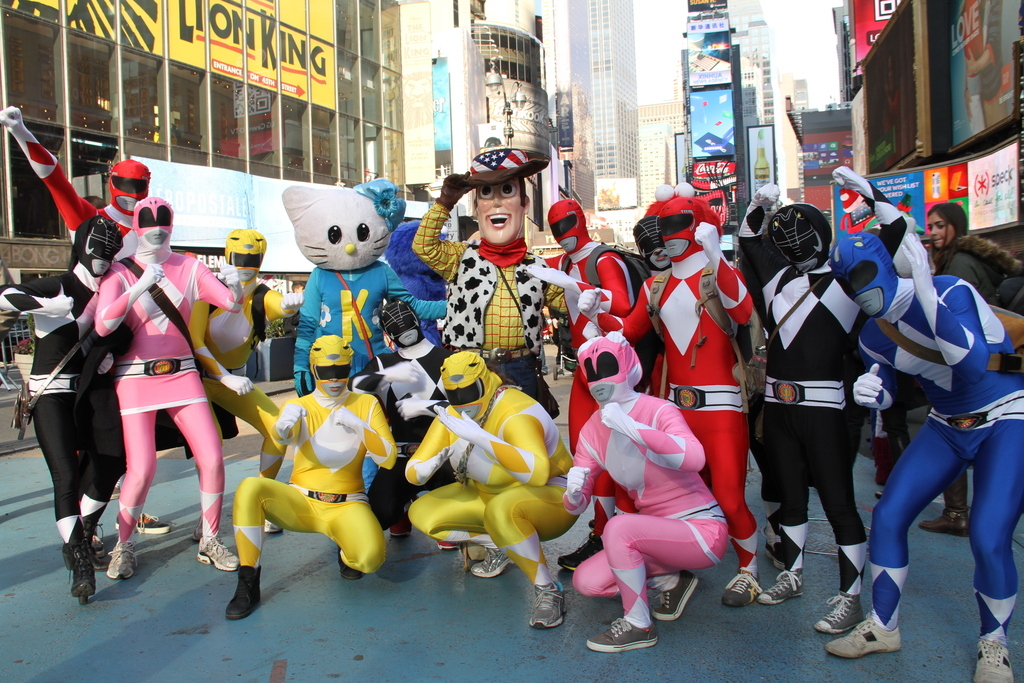 Chilling with Woody in Times Sqaure
