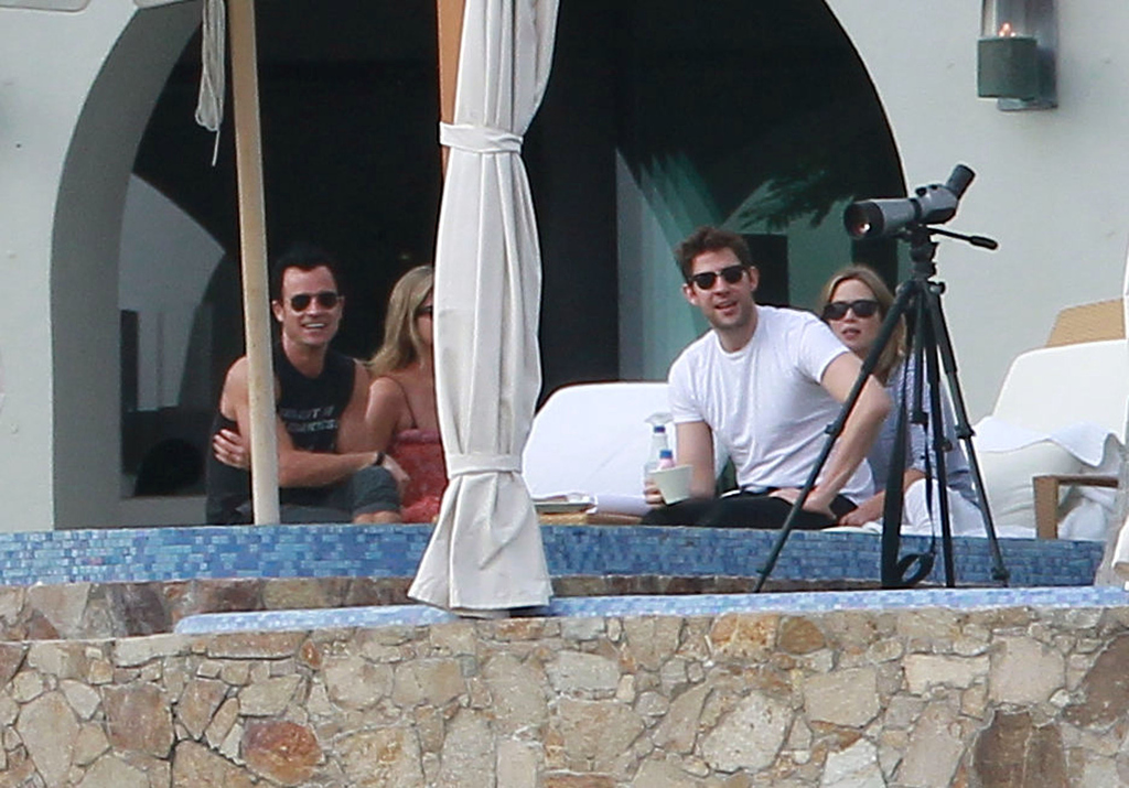 Then some of them met on the balcony, to start (probably) making plans to take over the world. They saw cameras, but did not care.