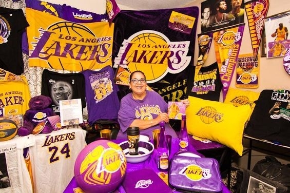 Juanita like many Lakers fans is a diehard life long fan. Her pick for best Lakers of all time are Wilt Chamberlin, Kareem Abdul-Jabbar and Kobe Bryant. She has a special affinity for Kobe and lights up at just the mention of his name. Her admiration for him enticed her to write this original poem: Oh Lakers, how lucky can you be?To have acquired such a superb player in KobeWith his help, LA got how may championships in a row?Its time for all Lakers fans to crow,Oh yeah! Count em one, two, THREE!I bet every team wished they had KobeBut LA is where he decided to play,Ad where we hope he will ALWAYS Stay!Kobe, to LA you have brought a lot of happinessPlease stay healthy so we can get more championships!I know there is no I in TeamBut would we have won without him?!We go forward to the later yearsIn between 2003-2009, we cried a lot of tearsThanks for the 2 rings back to backLakers are back on top of the pack!Thank you Kobe, you spoiled us for yearsWhen you leave, we will shed many tears!Juanita wrote this prior to this year and is absolutely frustrated by the current season. She can be heard yelling at her tv every game. Shes hopeful for a playoff season.