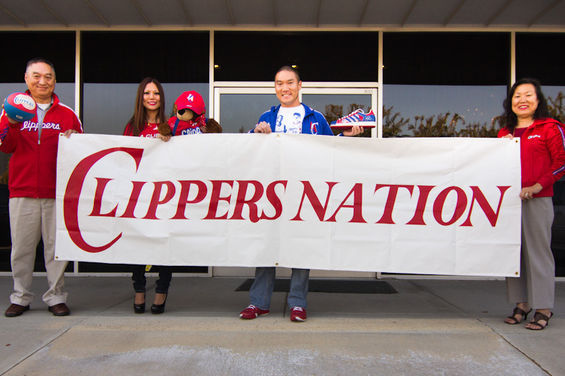 Going to Clippers games and supporting the LA franchise is a family matter for The Chus. Back in 1991, Mr. Chu won a pair of season tickets to a game and theyve been diehard fans ever since. The best part of having season tickets? Ricky tells us, There are so many things. I guess the best part is meeting so many Clippers fans. For the longest time, we would all do our own thing because it was kind of a joke to be a Clippers fan. But now we have a whole section just filled with awesome people. It's great. We are truly like a family. Aside from that, the Clippers MVPs do such a great job taking care of us season ticket holders. We feel like we are part of the team. My friends are always jealous of all of the access we have to players and events.