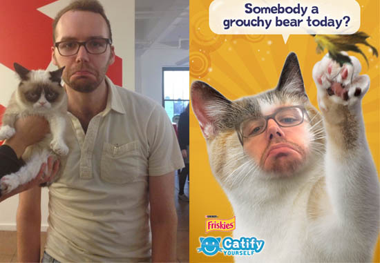 Find out! Download Friskies' new mobile app, "Catify Yourself," or check it out on Facebook today!