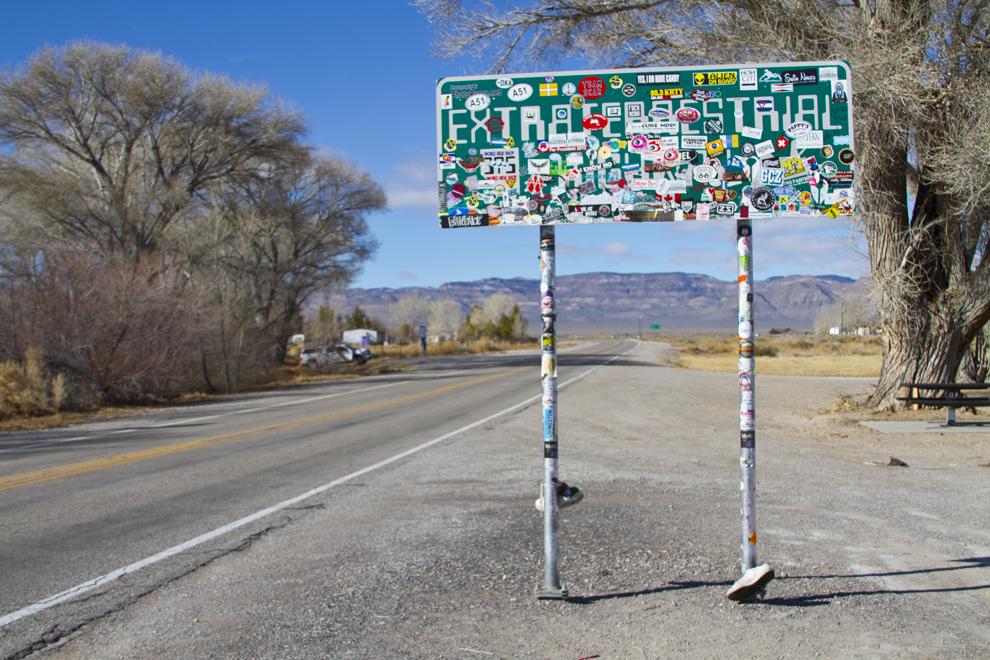 Locals have spotted several UFO's along Route 347, also known as the Extraterrestrial Highway.