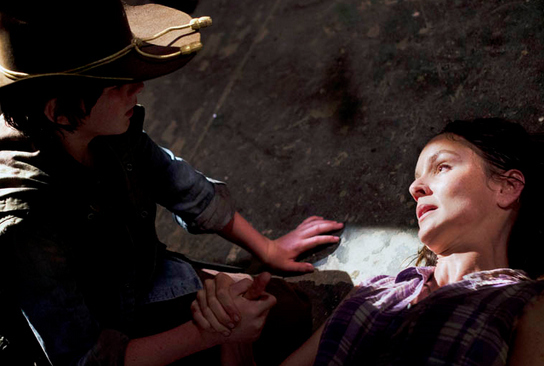 Because of blood loss, Lori Grimes wasn't going to make it through the birth of her daughter Judith, so she asked Maggie to save the baby by performing an impromptu C-section. Regardless of Rick's tumultuous relationship with Lori, this was a tough one to watch. When Carl made sure his mom didn't reanimate by shooting her, it was one of the show's saddest moments (no matter how you felt about Lori).
