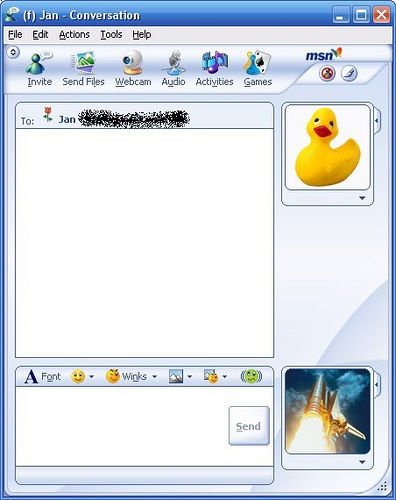 msn messenger drawing