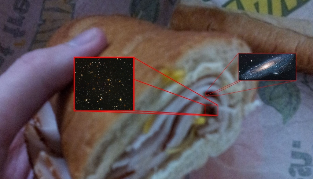 Yeah, lots of empty space in the sandwich, a world's worth.