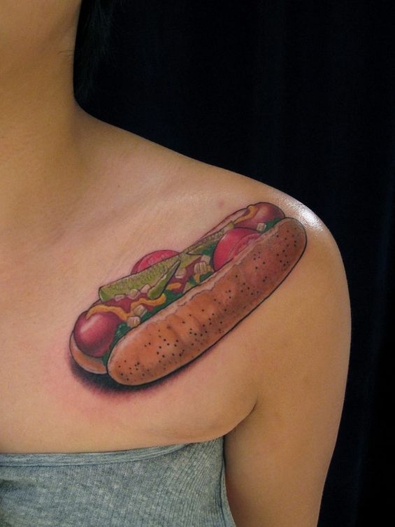 Lad gets hot dog cross tattooed on head leaving people completely baffled