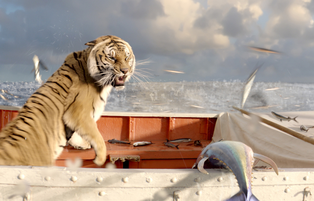 Yeah, Marvel's The Avengers was 2012's highest grossing film, but it doesn't stand a chance against Richard Parker.Nominees:The Hobbit: An Unexpected Journey, Joe Letteri, Eric Saindon, David Clayton, and R. Christopher WhiteLife of Pi, Bill Westenhofer, Guillaume Rocheron, Erik-Jan De Boer, and Donald R. ElliottMarvel's The Avengers, Janek Sirrs, Jeff White, Guy Williams, and Dan SudickPrometheus, Richard Stammers, Trevor Wood, Charley Henley, and Martin HillSnow White and the Huntsman, Cedric Nicolas-Troyan, Philip Brennan, Neil Corbould, and Michael DawsonShould win: You can marvel all you want at the goblins, hulks, alien squid babies, and ageless evil queens wreaking all kinds of digital havoc in their respective nominated movies. Only one features a completely digital, and utterly convincing, Bengal tiger who gives a more soulful performance than some flesh-and-blood actors: Life of Pi.Will win: Usually, this award goes to the film with the best "never seen that before" wow factor, and among these five films, that is easily Life of Pi.