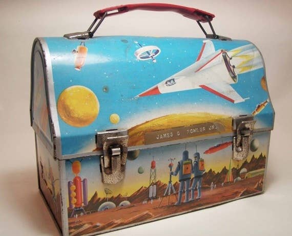 X-Large Retro Lunch Box with Thermos