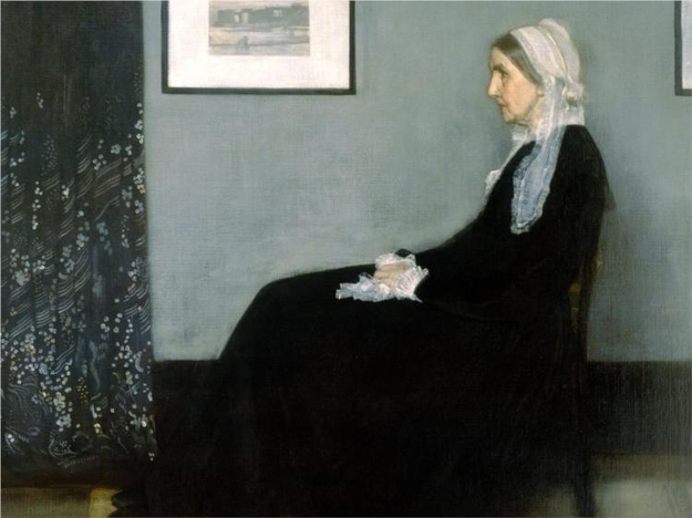 Officially titled "Arrangement in Grey and Black No.1," "Whistler's Mother" was completed in 1871 by American painter James McNeill Whistler. Victorians had specific sensibilities about what constituted a proper portrait. Whistler's muted color palette and seated subject were not up to snuff, hence the clunky moniker in order to get it shown to the public.