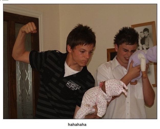 Punching a doll...