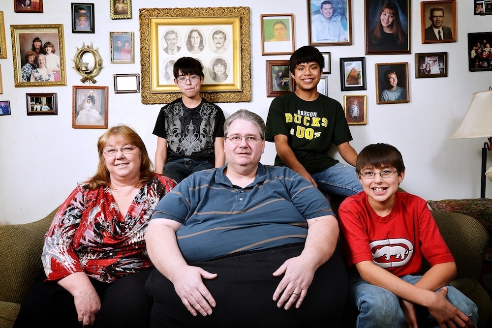 Scot (center) with his wife and boys.