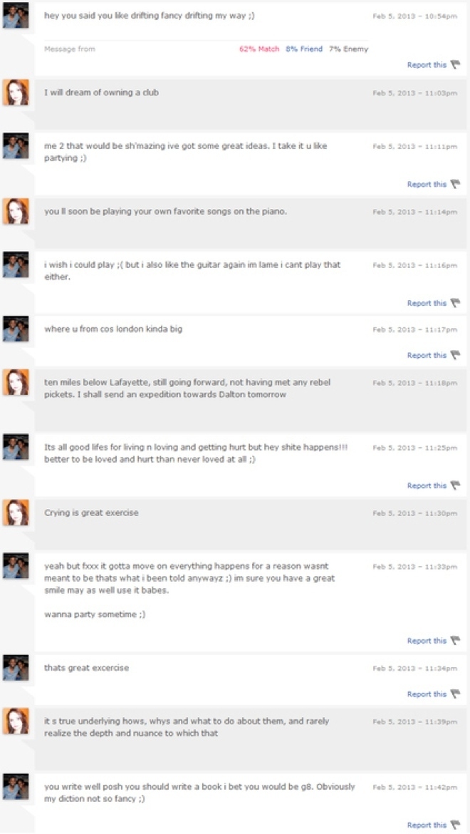 Or, it proves just to what degree people will put up with crazy shit you say if you have a attractive girl photo on dating sites.