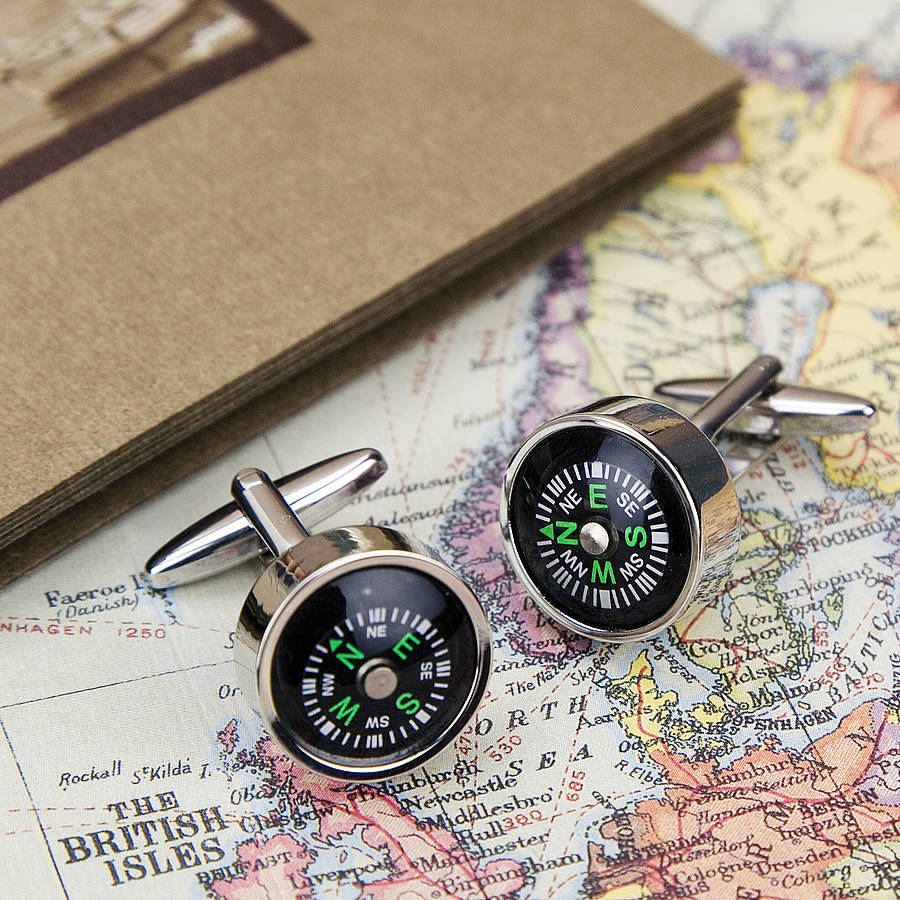 These compass cufflinks can help you orienteer your way home when you get lost in the wilderness while wearing formal attire.