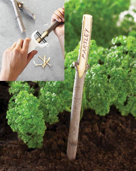 This simple project involves shaving down twigs with an old potato peeler. Get the directions here.